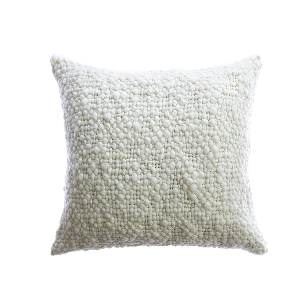 Chunky Cable Knit Merino Wool Throw Pillow - Image 8