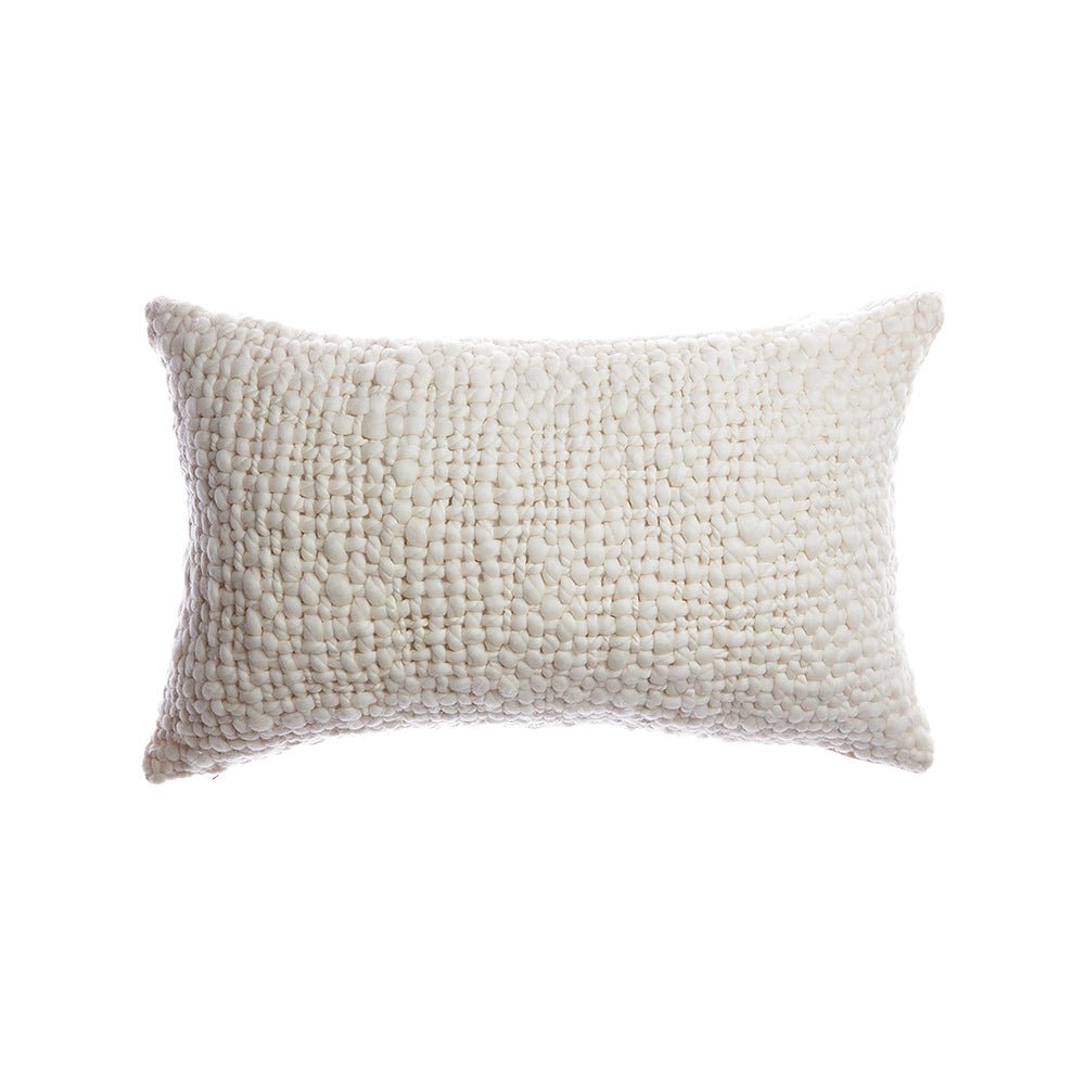 Chunky Cable Knit Merino Wool Throw Pillow - Image 4