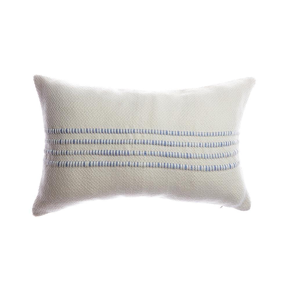 Merino Wool Striped Throw Pillow - Image 7