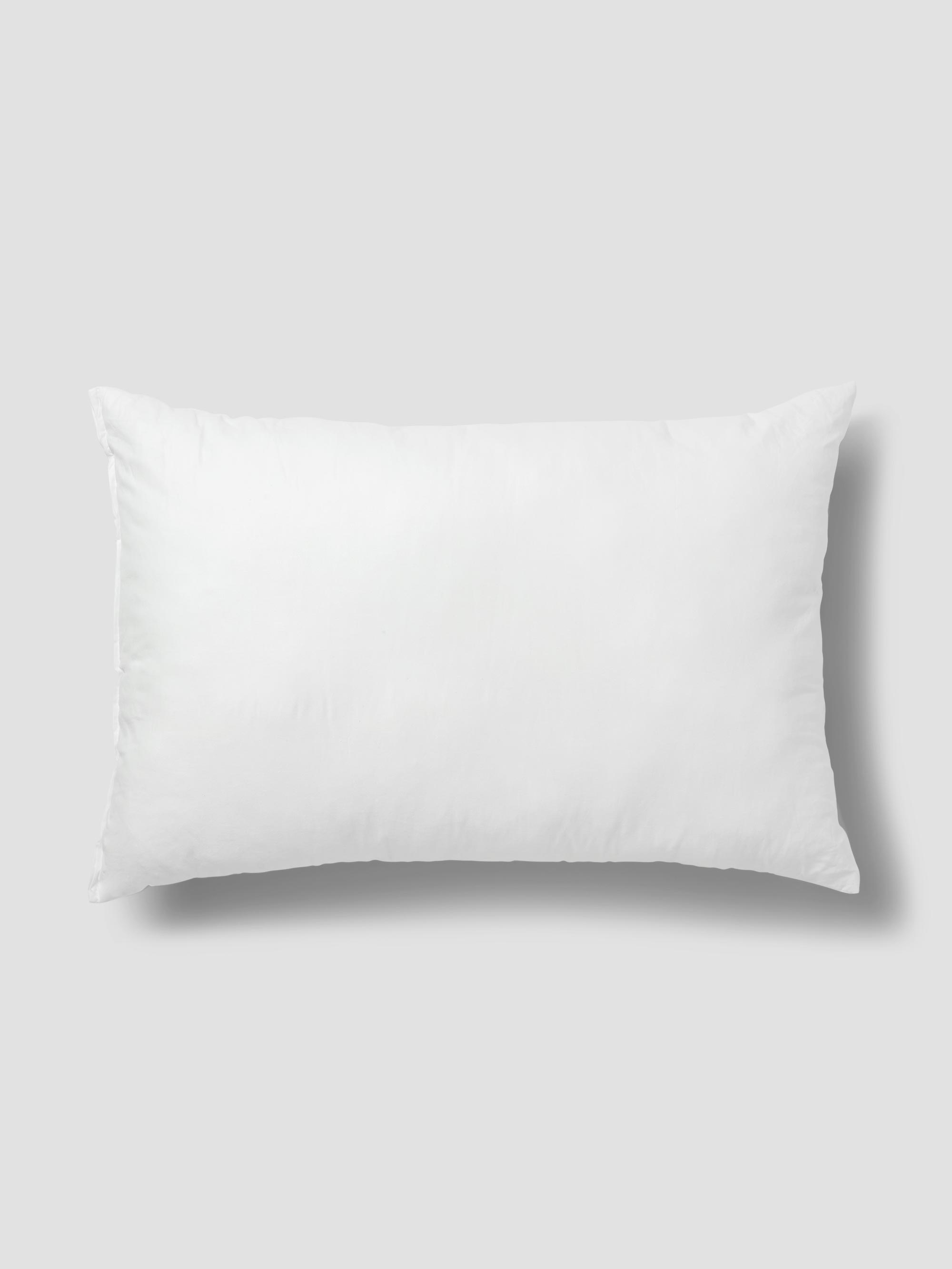 White Recycled Polyester Cushion Insert - Plush Pillow Filler - Image 2