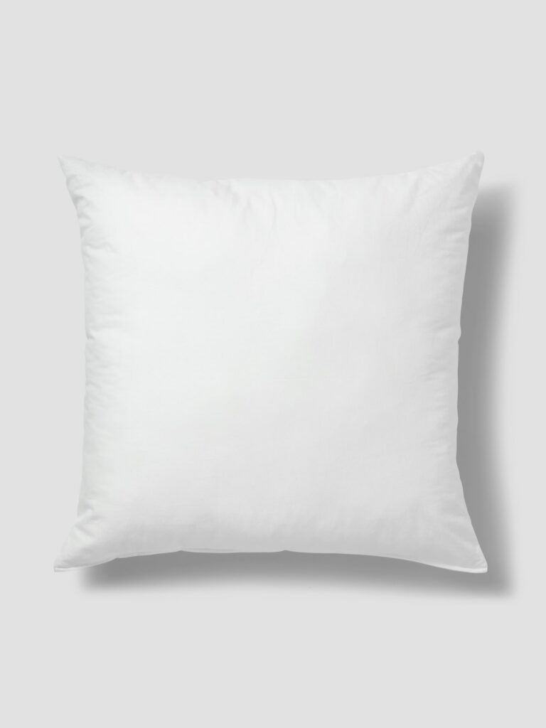 White Recycled Polyester Cushion Insert - Plush Pillow Filler