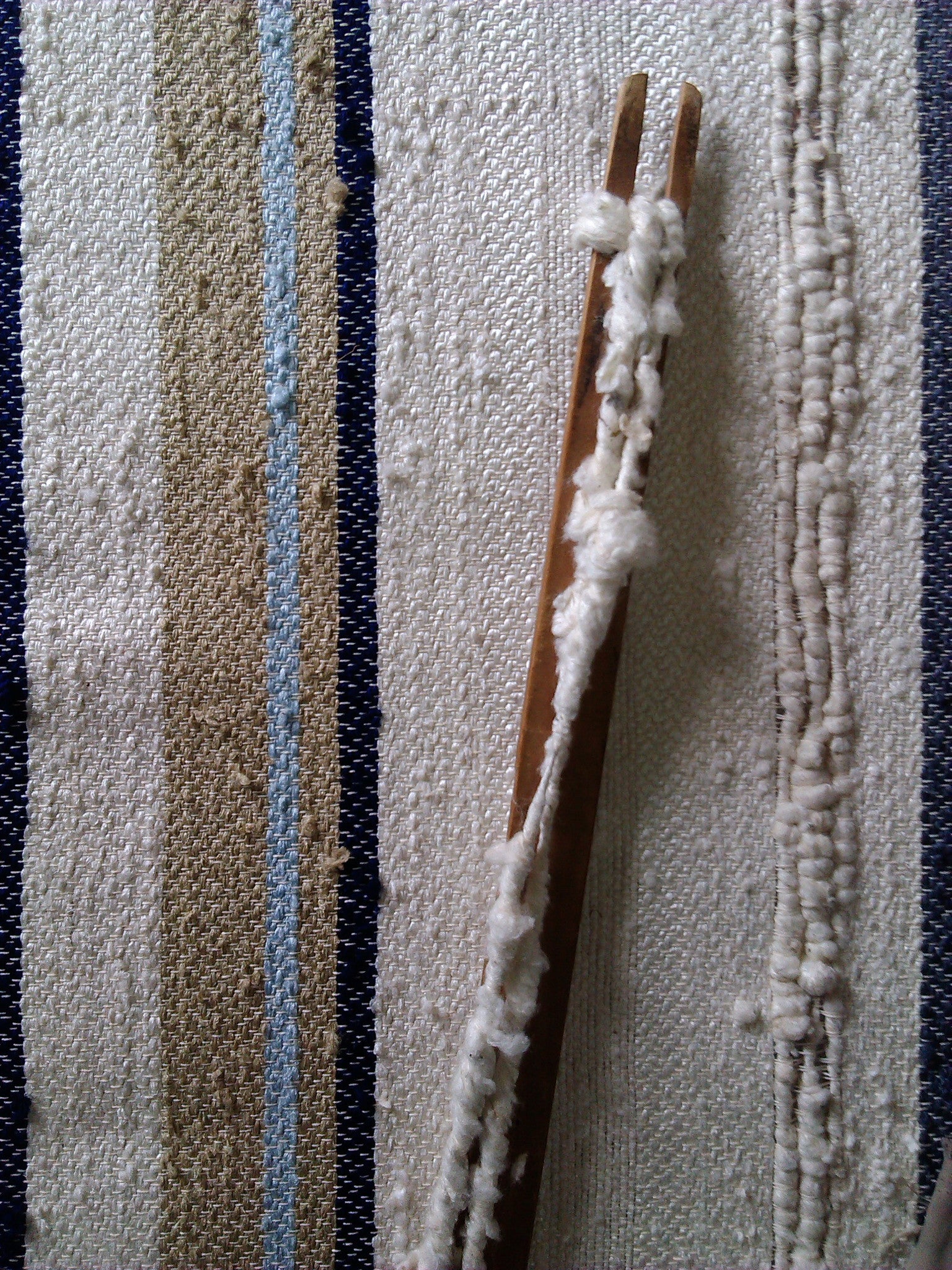 Striped Raw Silk Decorative Pillow - Image 9