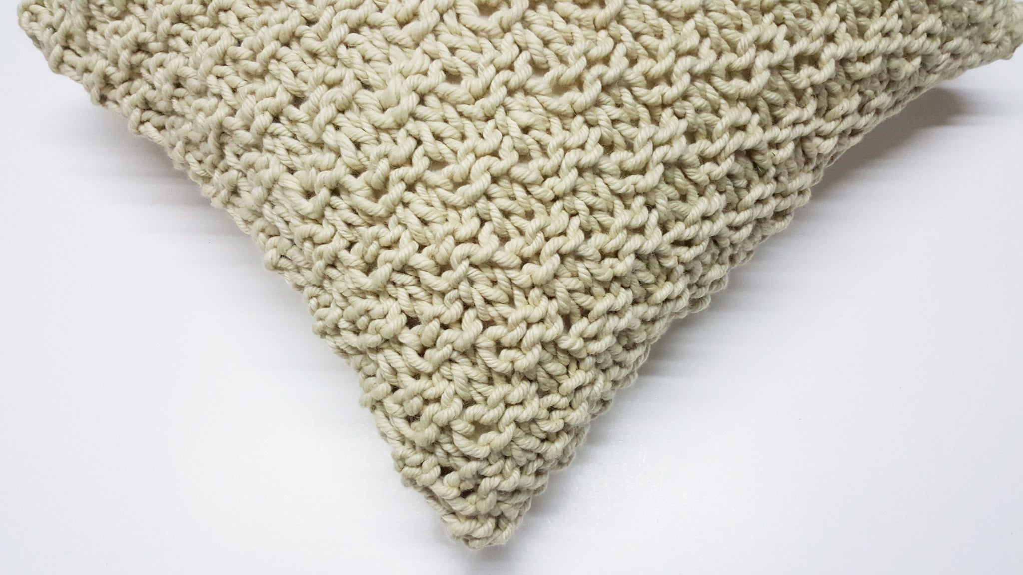 Twisted Wool Knit Accent Pillow - Image 2
