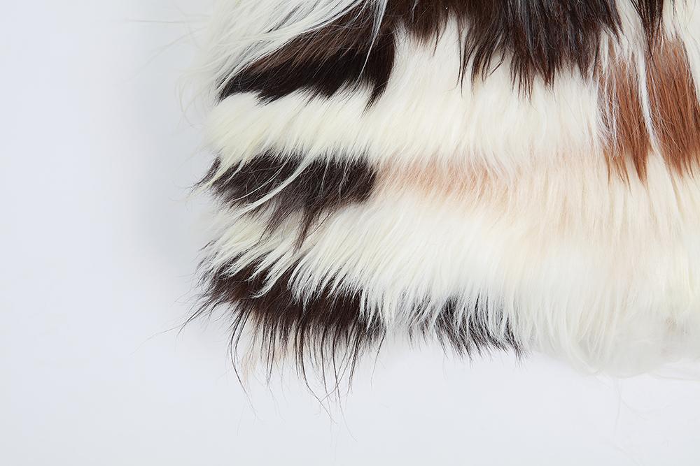 Mixed Natural Goatskin Pillow