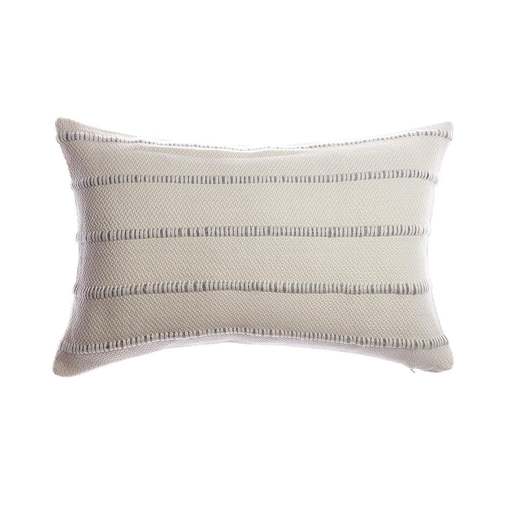 Multicolor Stripe Wool Lumbar Pillow - Image 7