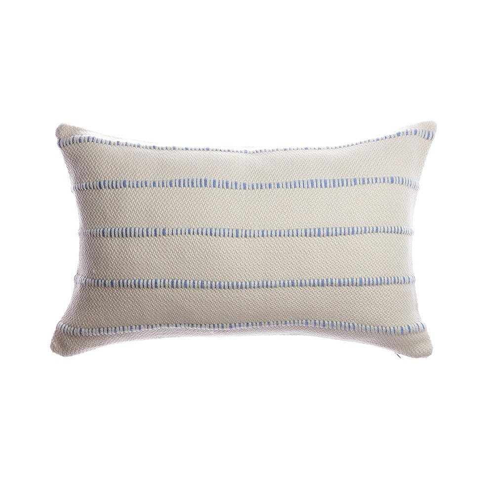Multicolor Stripe Wool Lumbar Pillow - Image 5