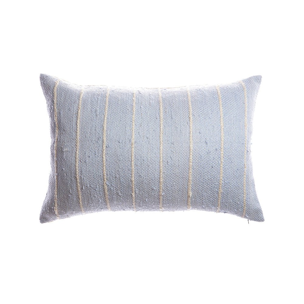 Striped Raw Silk Decorative Pillow - Image 3