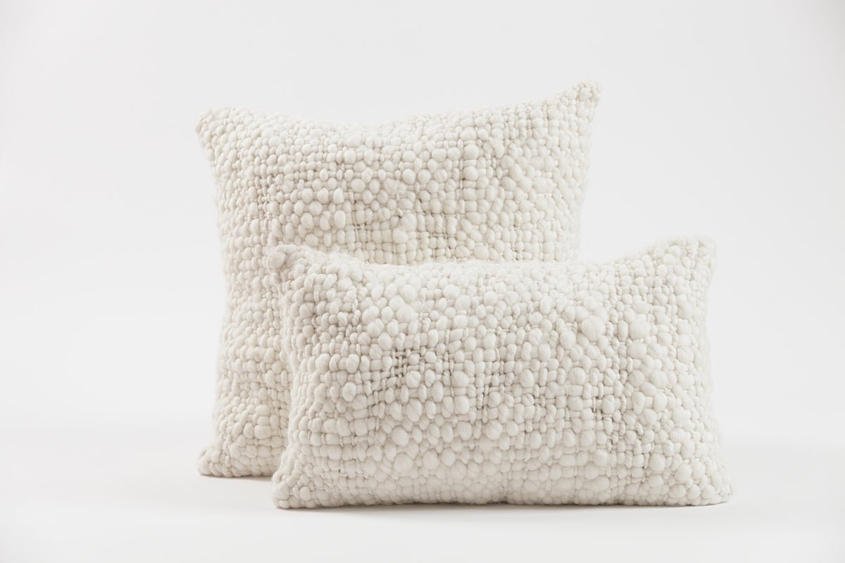 Chunky Cable Knit Merino Wool Throw Pillow - Image 5
