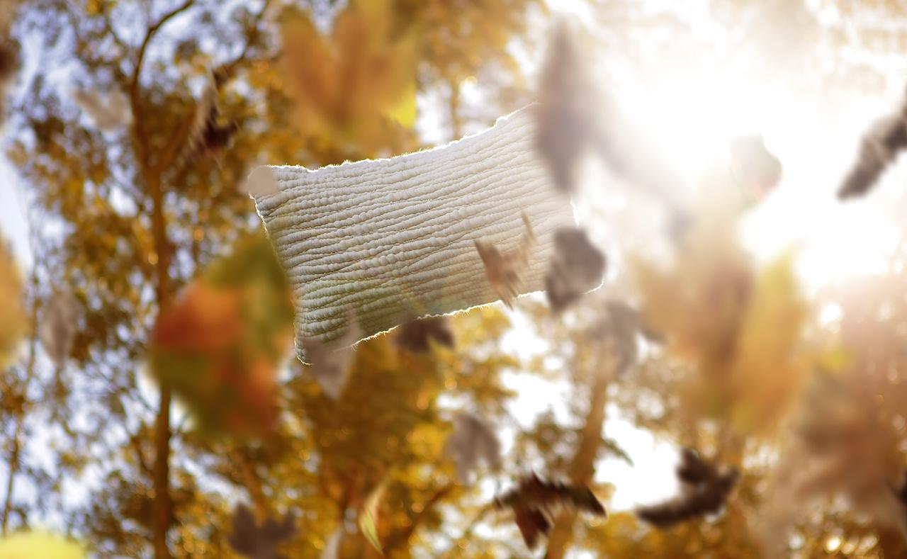 Natural Textured Wool Accent Pillow - Image 5