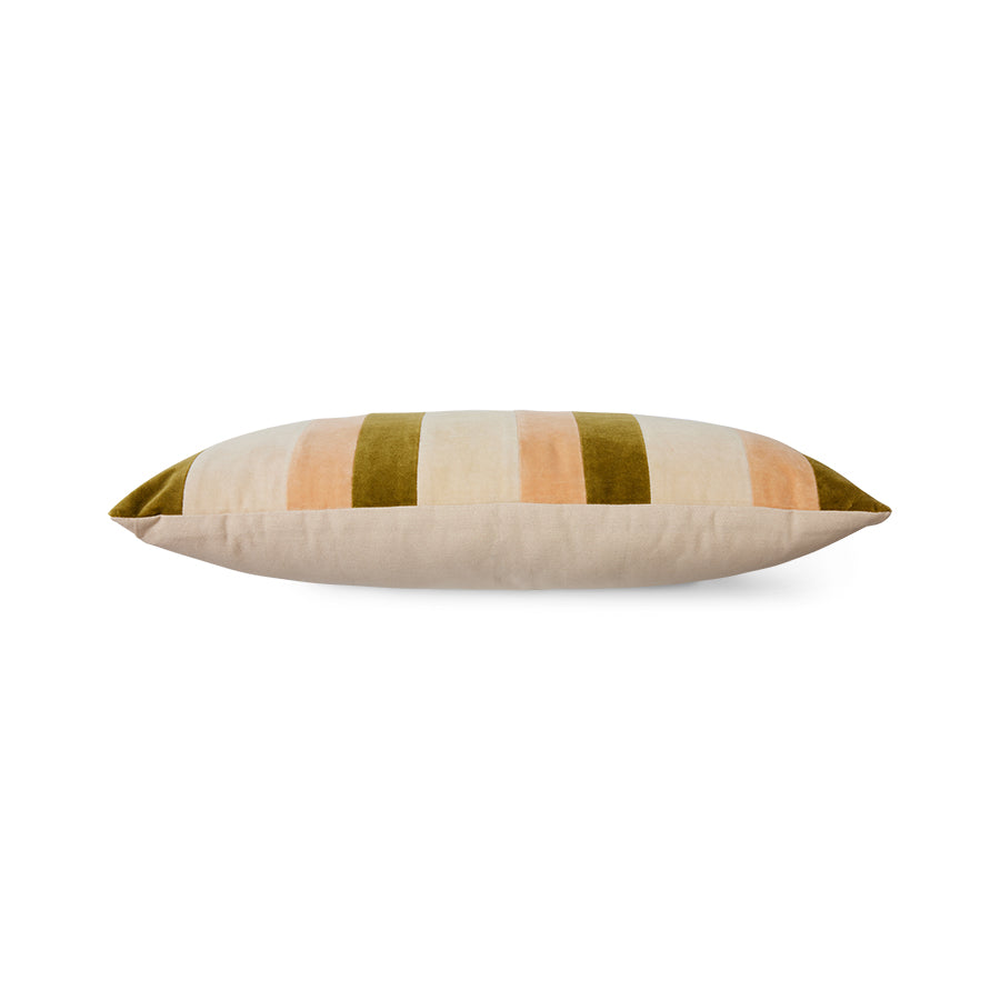 Striped velvet pillow Fields - Image 4