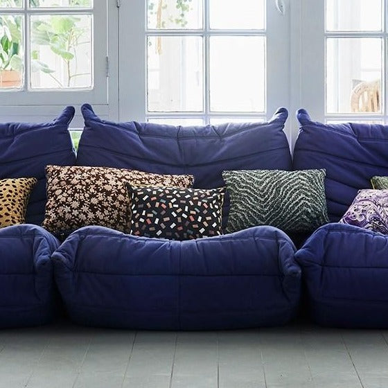 DORIS for HKliving - printed pillow brown / green - Image 5