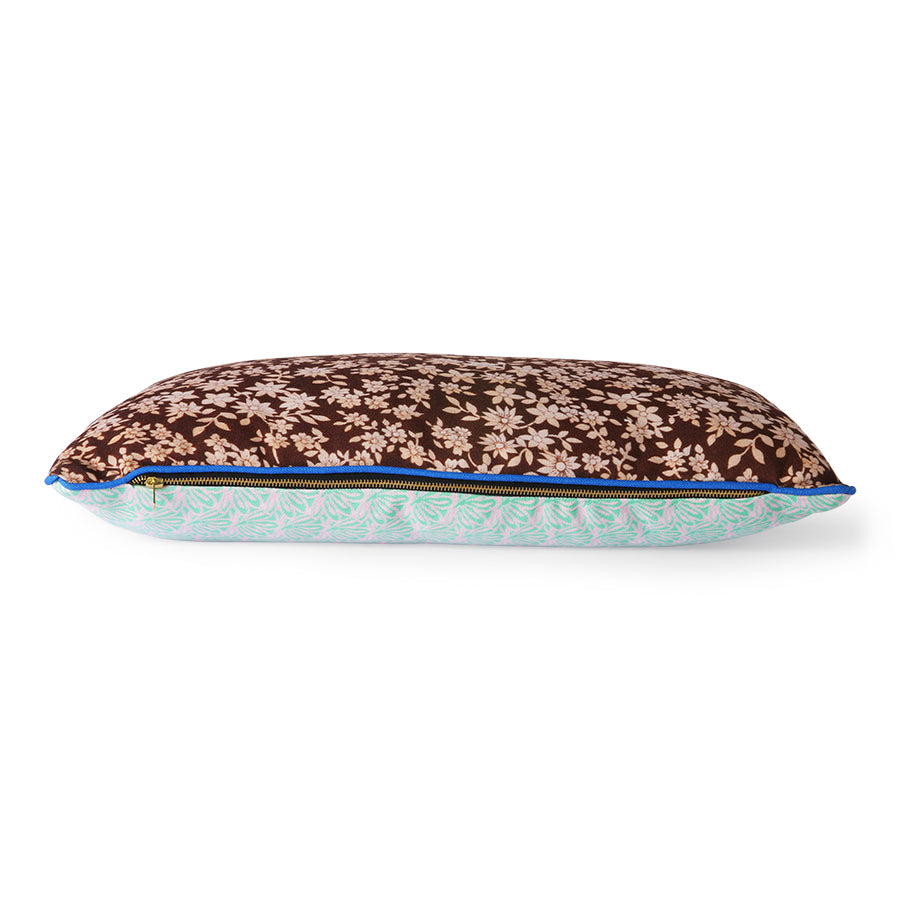 DORIS for HKliving - printed pillow brown / green - Image 3