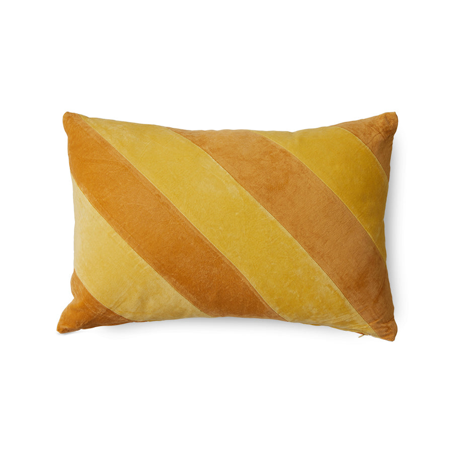 Striped velvet pillow April - Image 2